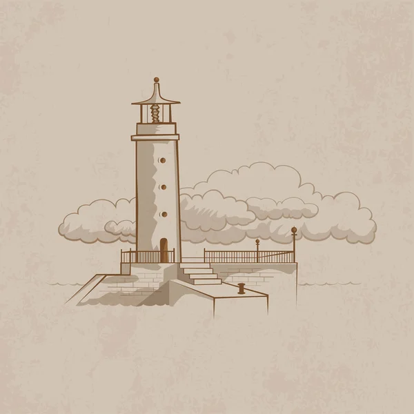 Tour de phare — Image vectorielle