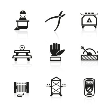 Elektrik İnşaat Icon set