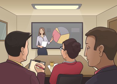 iş toplantısı sunusu