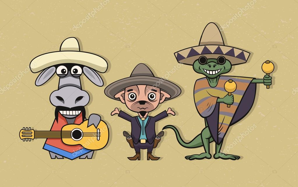 Mexican cartoon characters Stock Vector Image by ©koctia #31219091 Mexican cartoon characters Stock Vector Image by ©koctia #31219091