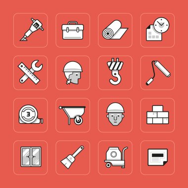 İnşaat Icons set