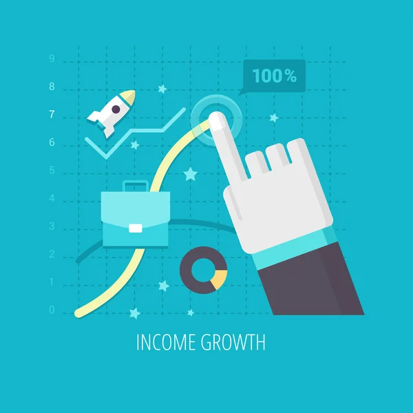 Croissance des revenus — Image vectorielle