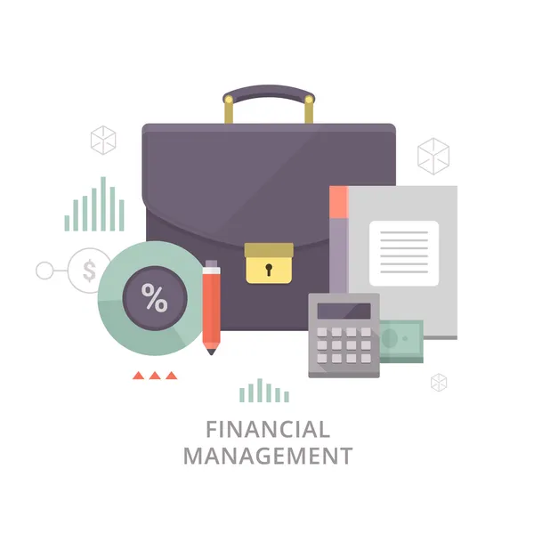 Finanzmanagement — Stockvektor