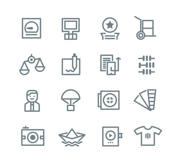 Printing Industry Icons — Stock Vector