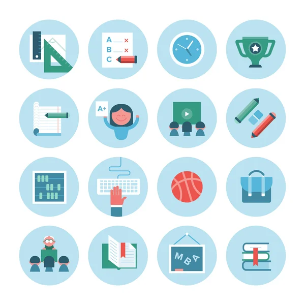 Collection of Education Icons — Stock Vector