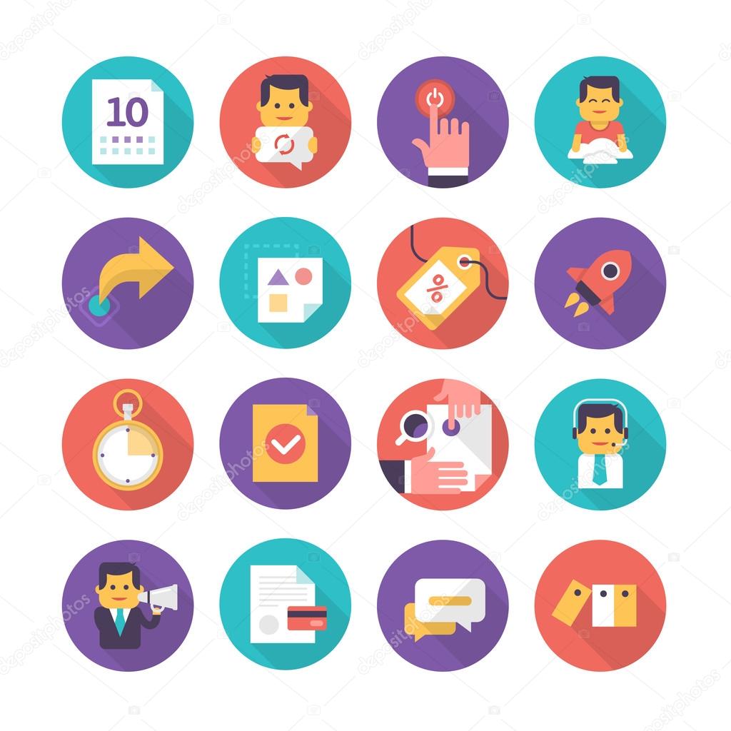 Customer Care and Commerce Icons