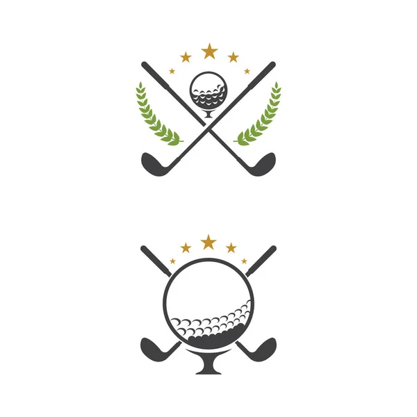 Golf Sport Icono Plantilla Vector Ilustración Icono Diseño — Archivo Imágenes Vectoriales