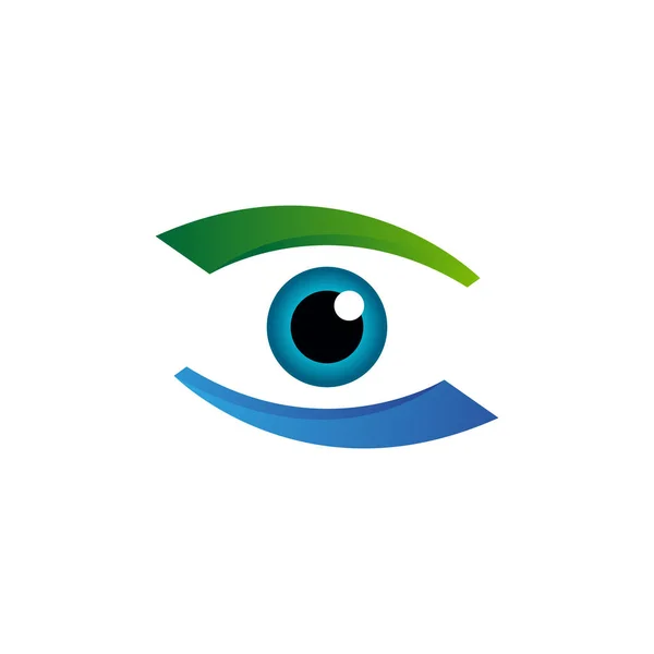 Arculat Arculat Corporate Eye Care Vektor Ikon Design — Stock Vector