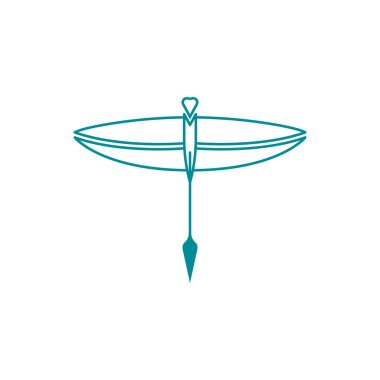 Yusufçuk resimleme simgesi tasarım şablonu vektörü