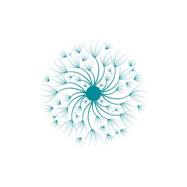 Karahindiba vektör simgesi tasarım şablonu 