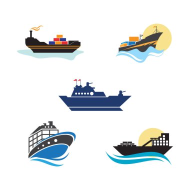 Gemi Şablon vektör resimleme tasarımını gezdir