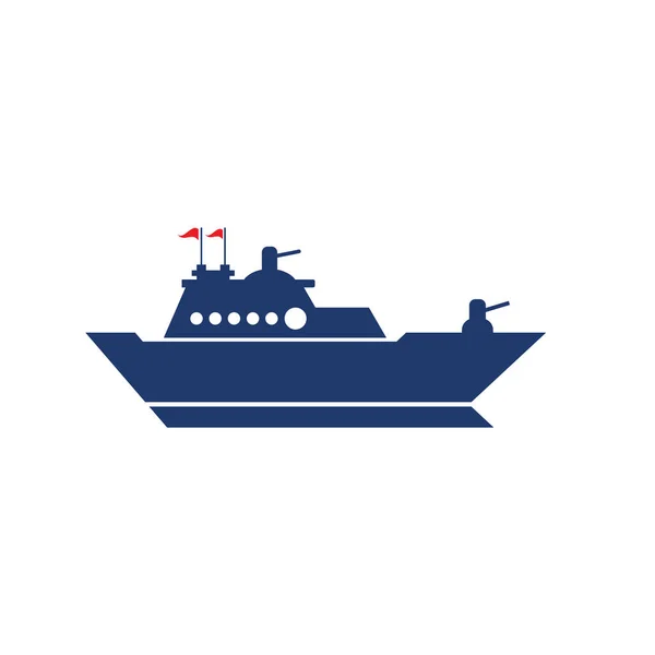 Cruise Schip Template Vector Pictogram Illustratie Ontwerp — Stockvector