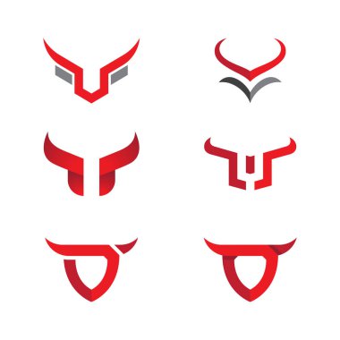 Boğa vektör resmetme şablonu