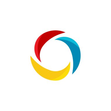 Circle techno vektör simgesi tasarım şablonu