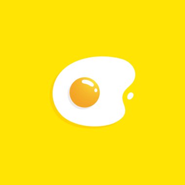 Lezzetli Yumurta Vektörü ikonu tasarım örnekleme şablonu