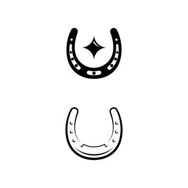 At Nalı Vektör simgesi tasarım örnekleme şablonu