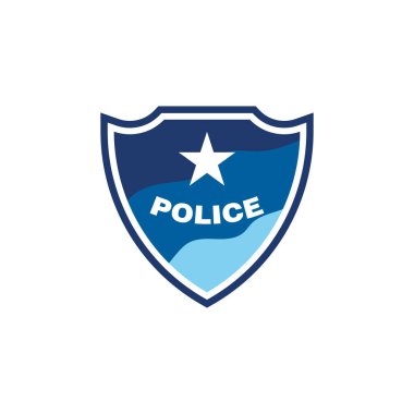 Polis Vektör simgesi tasarım illüstrasyon şablonu