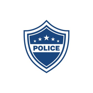 Polis Vektör simgesi tasarım illüstrasyon şablonu