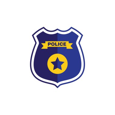 Polis Vektör simgesi tasarım illüstrasyon şablonu