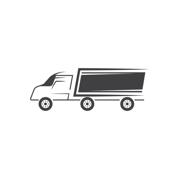 Camión Vector Icono Diseño Ilustración Plantilla — Vector de stock