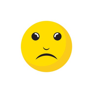 Üzücü Duygu Vektörü simgesi tasarım örnekleme şablonu