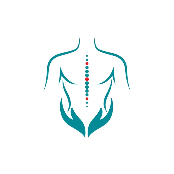 Chiropractic Symbol Vector Icon Design Illustration Template — Stock Vector