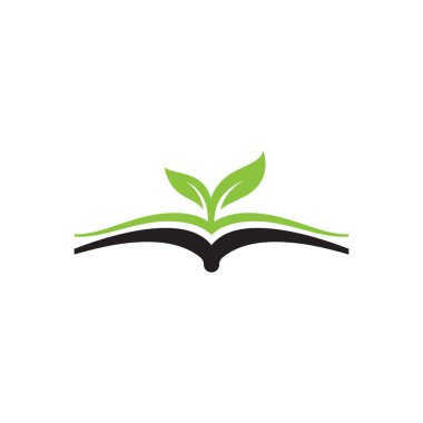 Kitap Vektörü simgesi tasarım örnekleme şablonu