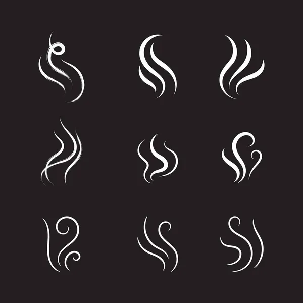 Smoke Vector Ikone Design Illustration Vorlage — Stockvektor