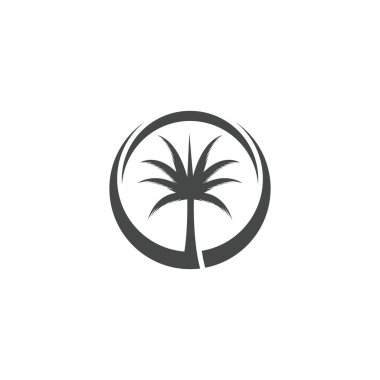 Tarih ağaç simge vektör çizim logo şablonu