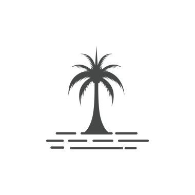 Tarih ağaç simge vektör çizim logo şablonu