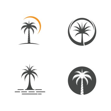 Tarih ağaç simge vektör çizim logo şablonu