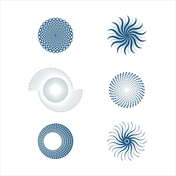 Σχέδιο Εικονογράφησης Διανυσματικών Κουκίδων Ημικυκλικού Κύκλου — Διανυσματικό Αρχείο
