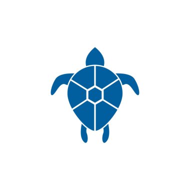 Kaplumbağa hayvan çizgi film ikon vektör çizimi