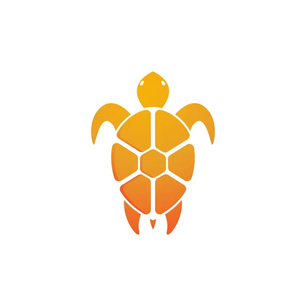 Żółw Zwierzę Ikona Wektor Kreskówki Ilustracja — Wektor stockowy