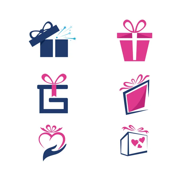 Caja Regalo Icono Vector Ilustración Diseño — Vector de stock