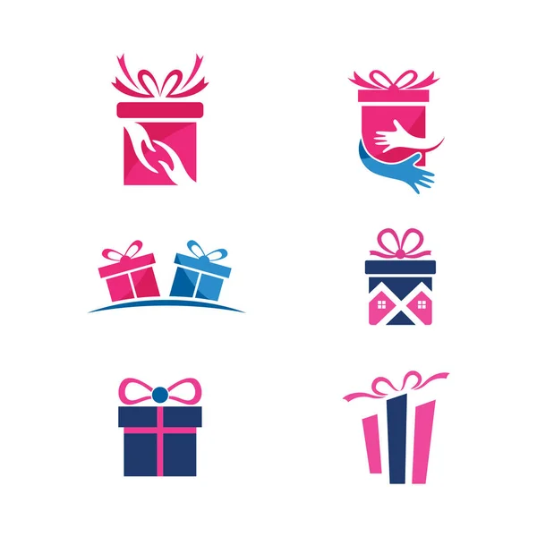 Caja Regalo Icono Vector Ilustración Diseño — Vector de stock