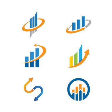 Business Finance Logo şablon vektör simgesi tasarımı