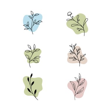 Güzellik çiçek ikonu tasarım şablonu