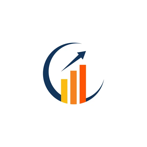 Design Ícone Vetor Modelo Logotipo Finanças Empresariais —  Vetores de Stock