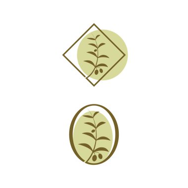 zeytin ikonu vektör çizim şablonu
