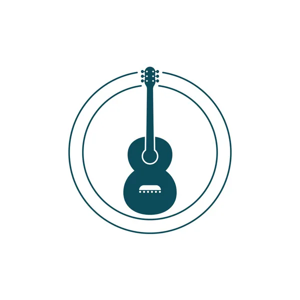 Gitarre Vektor Symbol Illustration Design Vorlage — Stockvektor