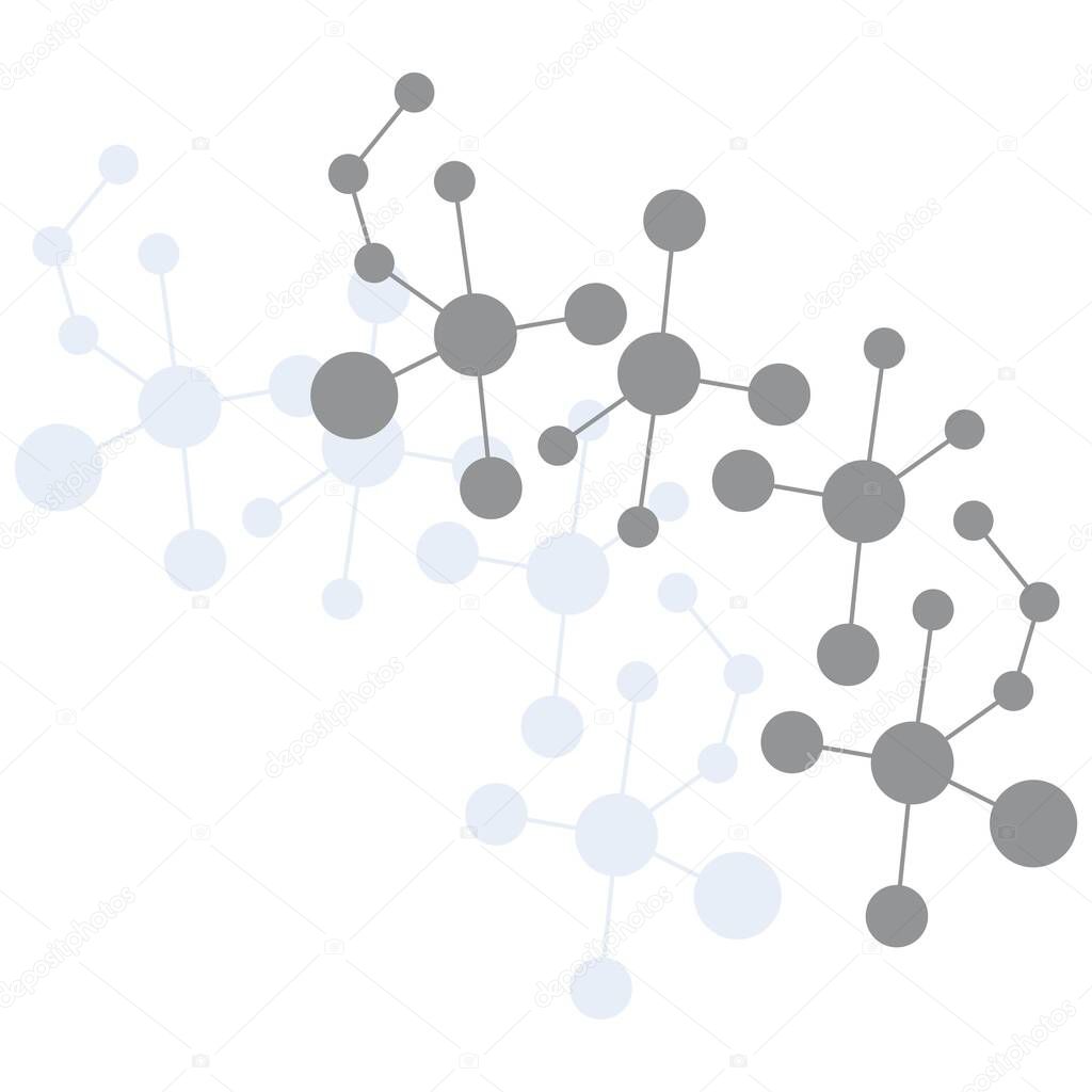 Molecule symbol logo template vector illustration design