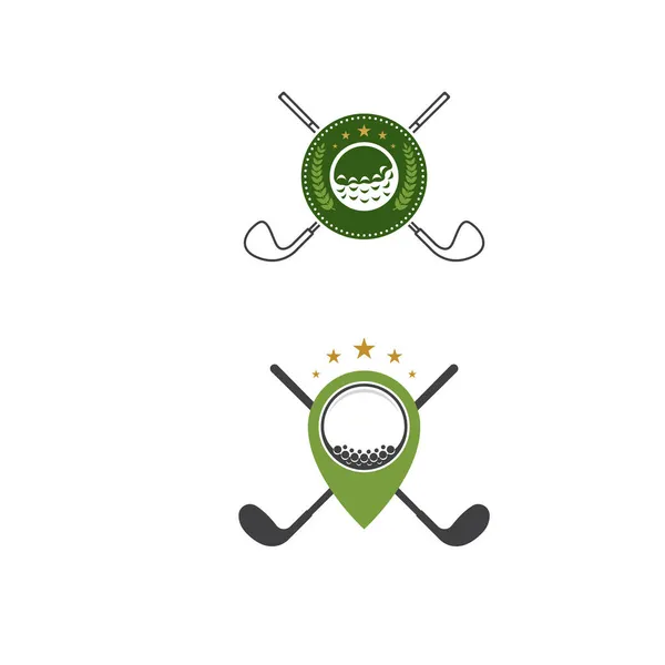 Golf Sport Icono Plantilla Vector Ilustración Icono Diseño — Archivo Imágenes Vectoriales