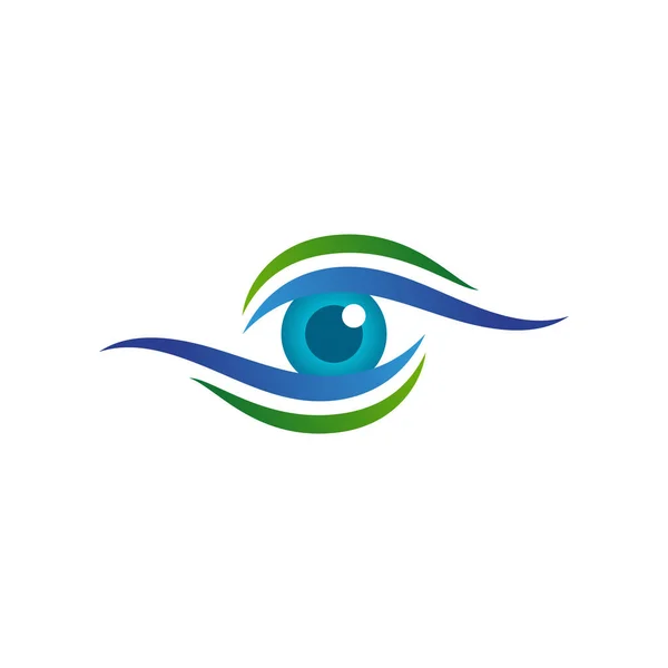 Markenidentität Corporate Eye Care Vektor Icon Design — Stockvektor