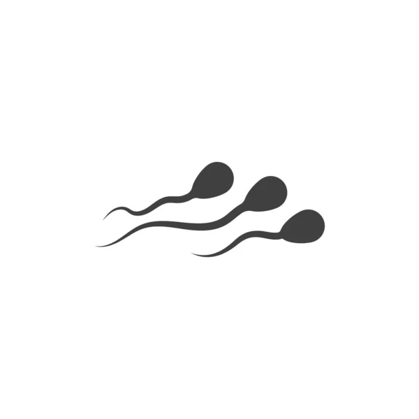 Sperma Wektor Ikona Projekt Ilustracja Szablon — Wektor stockowy