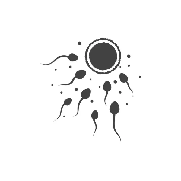 Sperm Vector 아이콘 디자인 템플릿 — 스톡 벡터