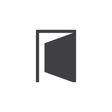 Door Icon in trendy flat style ,Open door symbol for your web site design, logo, Vector illustration