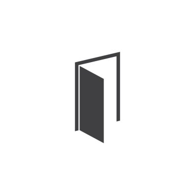 Door Icon in trendy flat style ,Open door symbol for your web site design, logo, Vector illustration