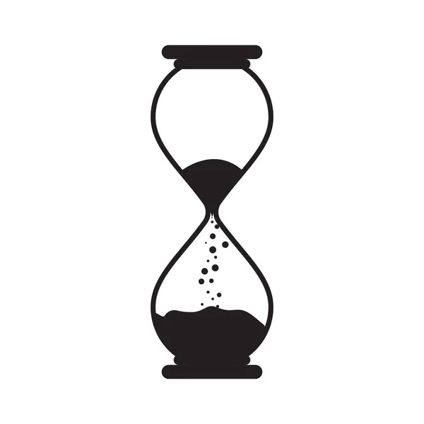 Time Clock Vector Flat Illustration Design Template — Image vectorielle