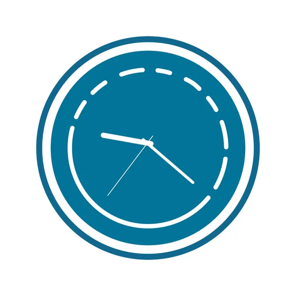 Time Clock Vector Flat Illustration Design Template — Image vectorielle